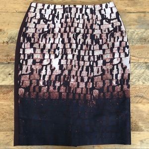Hugo Boss printed pencil skirt.